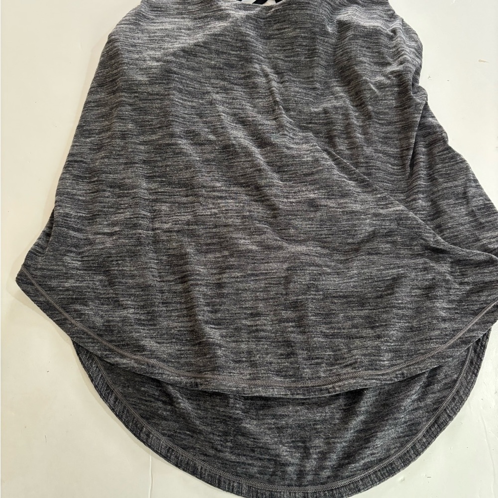 LULULEMON Gray Mingle Athletic Tank with Attached Bra 10 - Picture 7 of 8